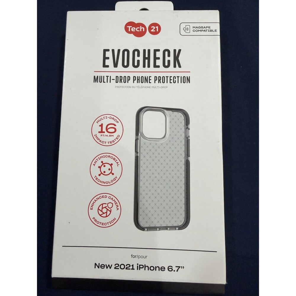 Tech 21 Evocheck Antimicrobial 16ft Drop Protection Case FOR iPhone 13 Pro MAX